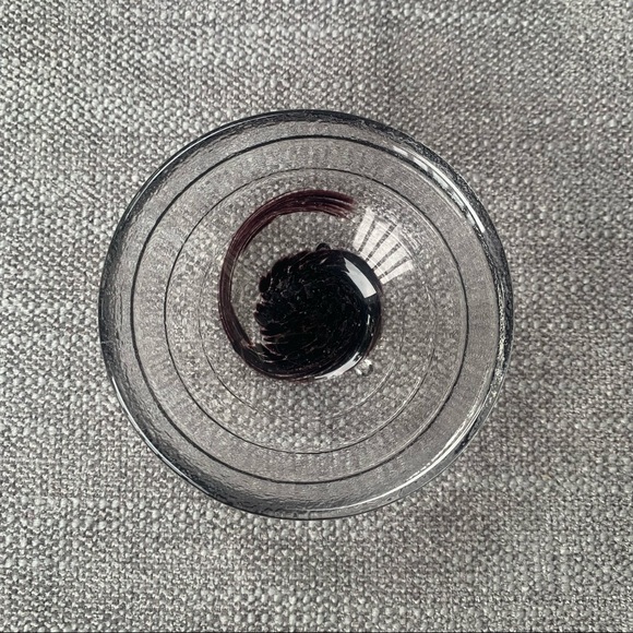 Purple Swirl Art Glass Bowl Handmade Artisan Made Textured - Picture 6 of 15